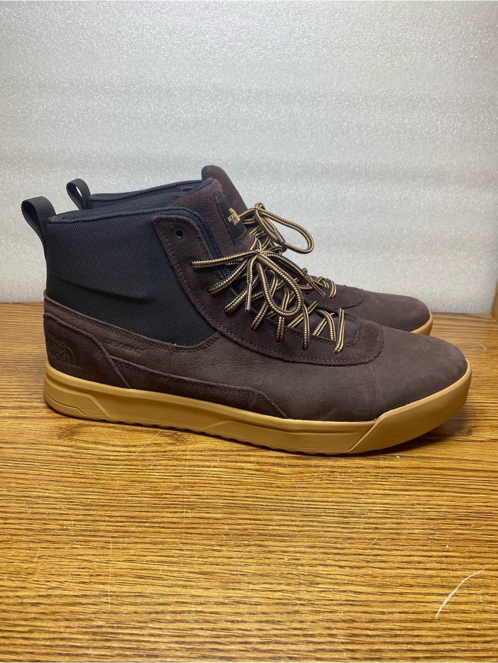 The North Face Larimer Mid Waterproof Lace Up Boots Brown Gum Men's Size 14 New